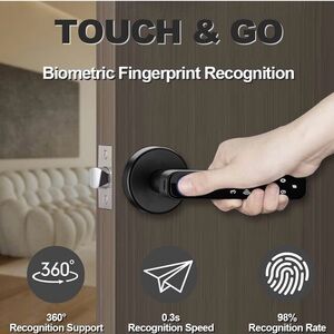 Smart Fingerprint Door Lock with APP, Keyless Entry Door Lock Set